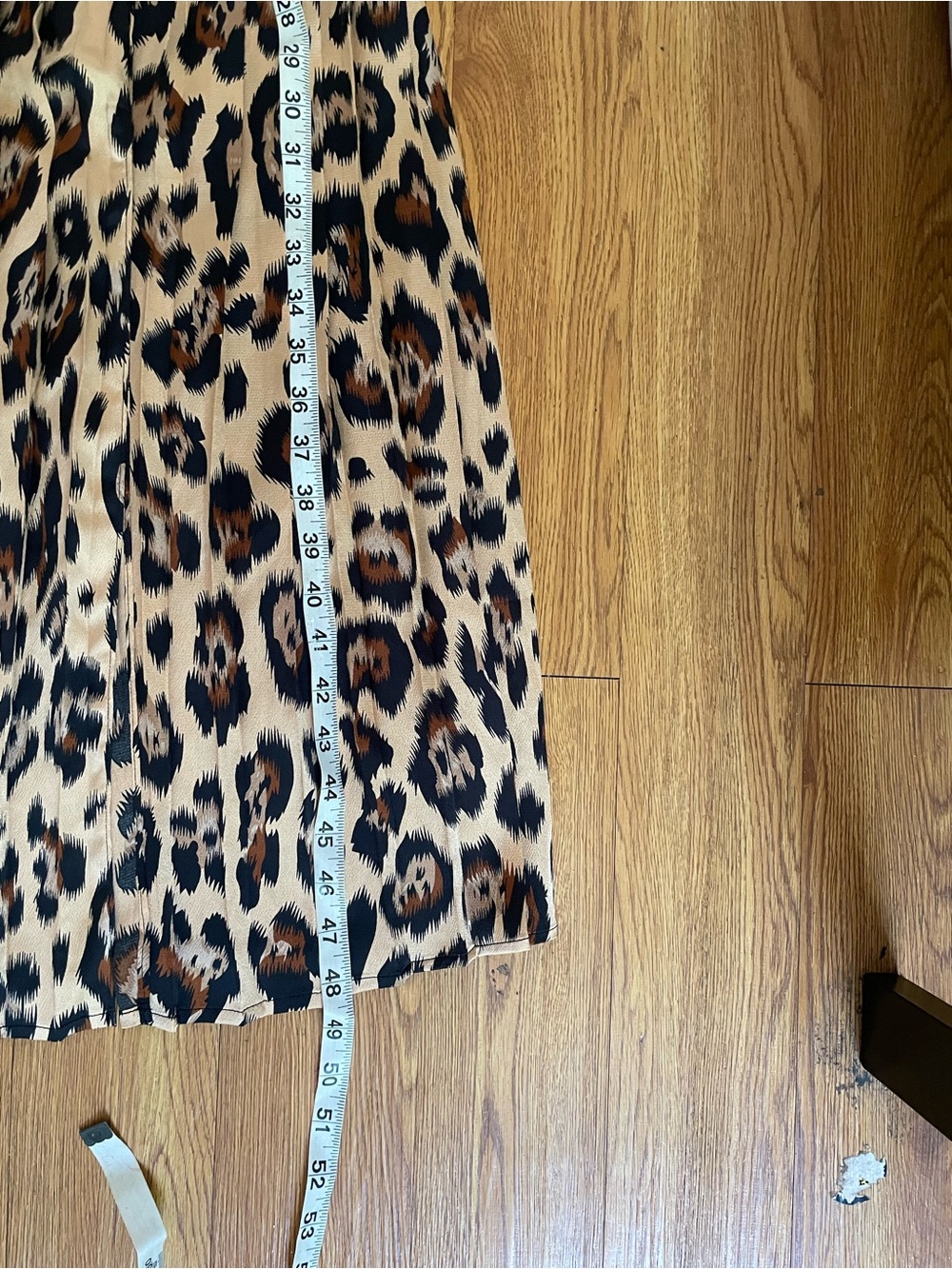 Leopard-Print Wrap Maxi Dress in Brown - Picture 8 of 10